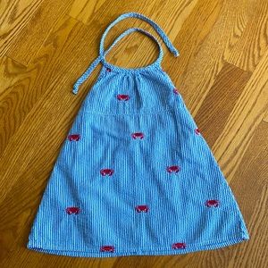 GUC Girls Milk and Honey Seersucker Crab Dress 12M